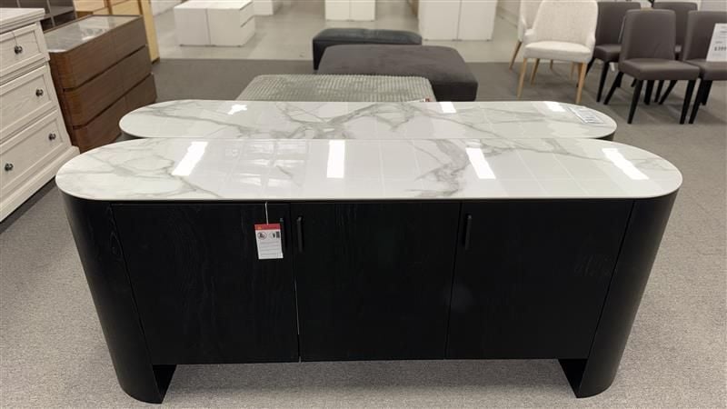 Clerance - Como 3 Door Buffet - Black