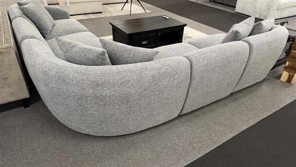 Clearance - Leo 5-Seater Corner Lounge - Grey
