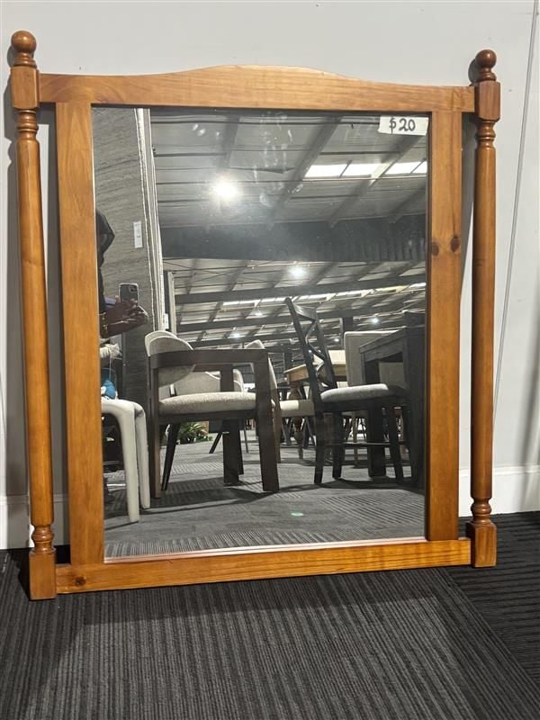 Clearance - Dressing Table Mirrors - Rustic Brown 