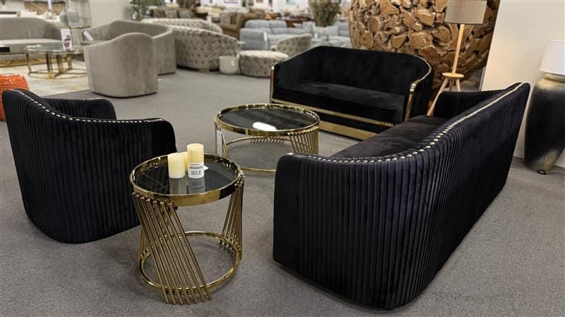 Clearance - Bellamy 3+2 Seater - Black