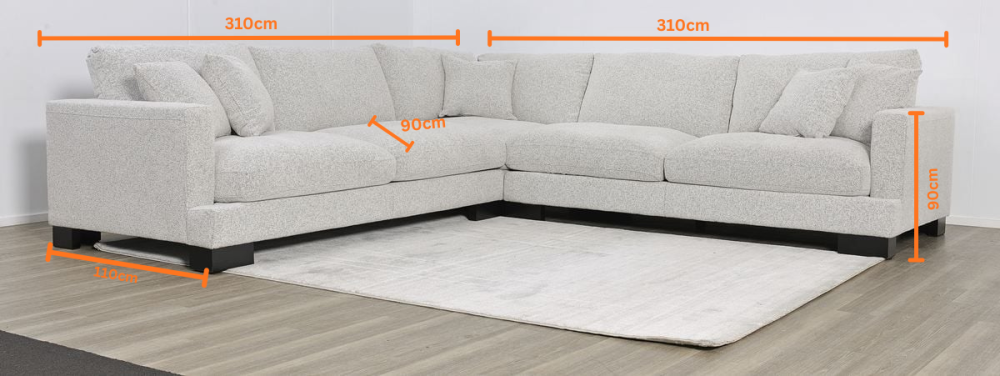 Orlando 5 Seater Corner Suite - Iron