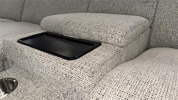 Clearance - Alpha Collection 5-Seater Corner Electric Power Recliners - Wheat