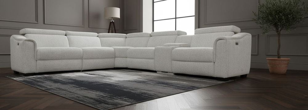 Alpha 5 Seater Corner Recliner Suite