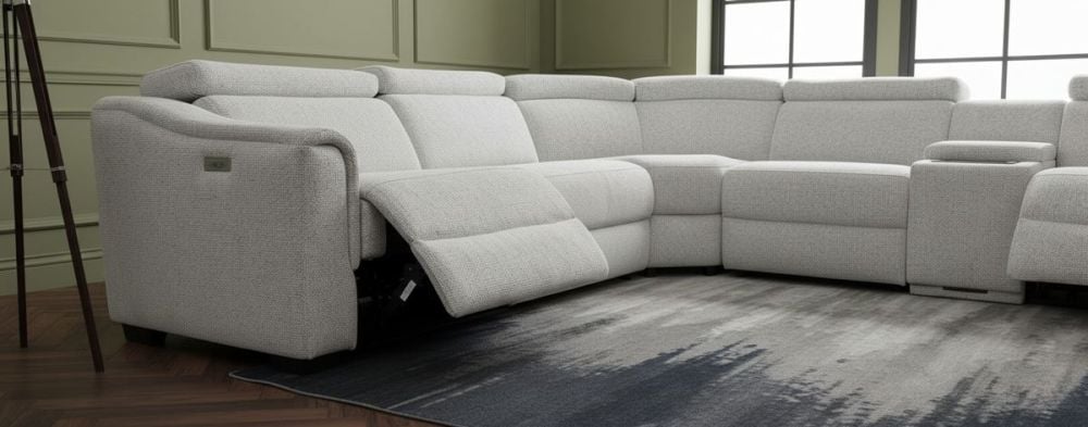 Alpha 5 Seater Corner Recliner Suite