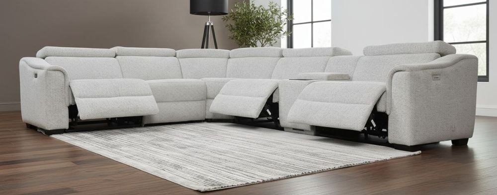 Alpha 5 Seater Corner Recliner Suite
