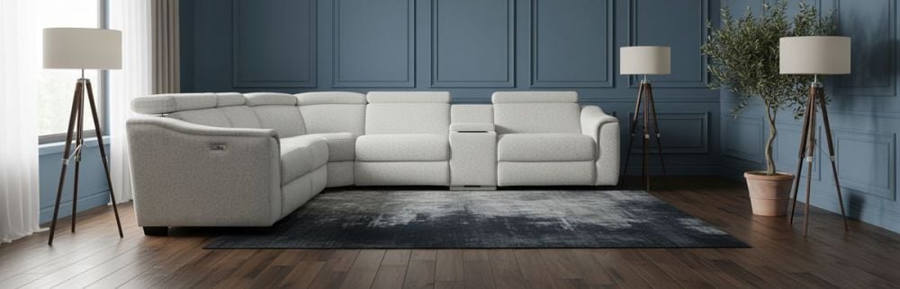 Alpha 5 Seater Corner Recliner Suite
