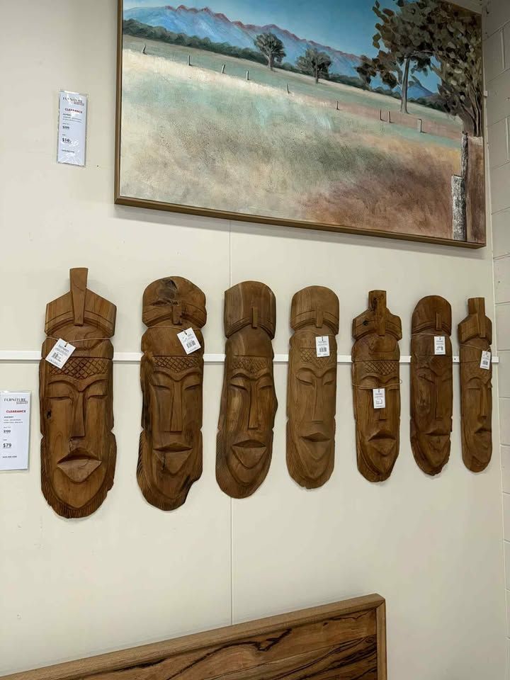 Clearance - Ancient Teakwood Faces