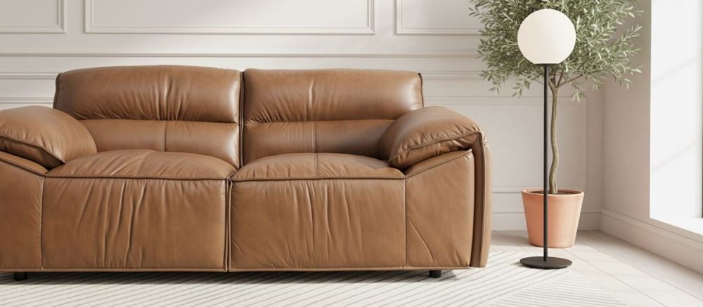 Aspen 2 Seater Sofa - Vintage Chocolate Leather