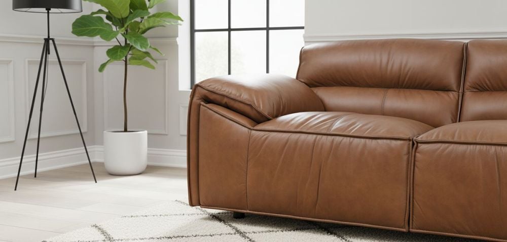 Aspen 3 + 2 Seater Sofa Suite - Vintage Chocolate Leather