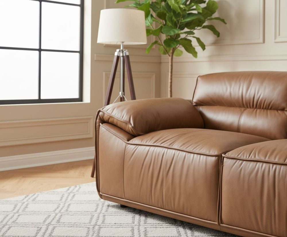 Aspen 2 Seater Sofa - Vintage Chocolate Leather