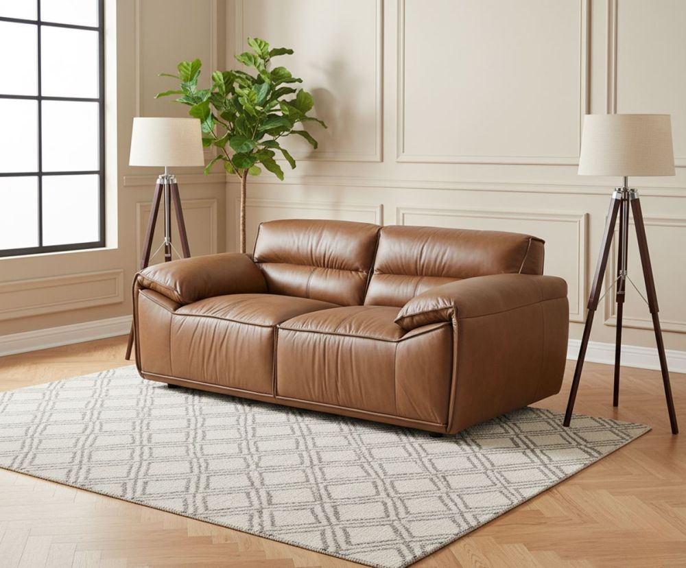 Aspen 2 Seater Sofa - Vintage Chocolate Leather