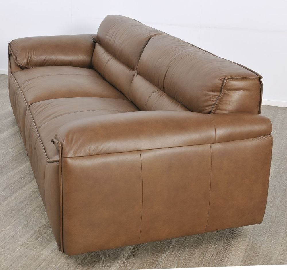 Aspen 3 + 2 Seater Sofa Suite - Vintage Chocolate Leather