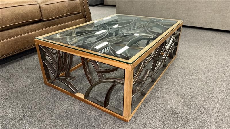 Clearance - Wooden Metal Coffee Table