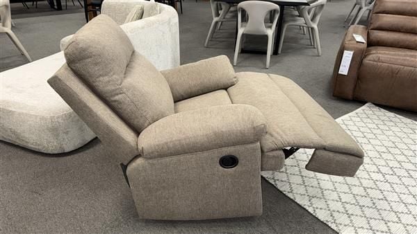 Clearance - Tarrant Manual Recliner - Mocha