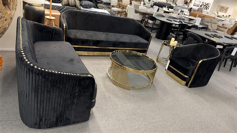 Clearance - Bellamy 3+2 Seater - Black