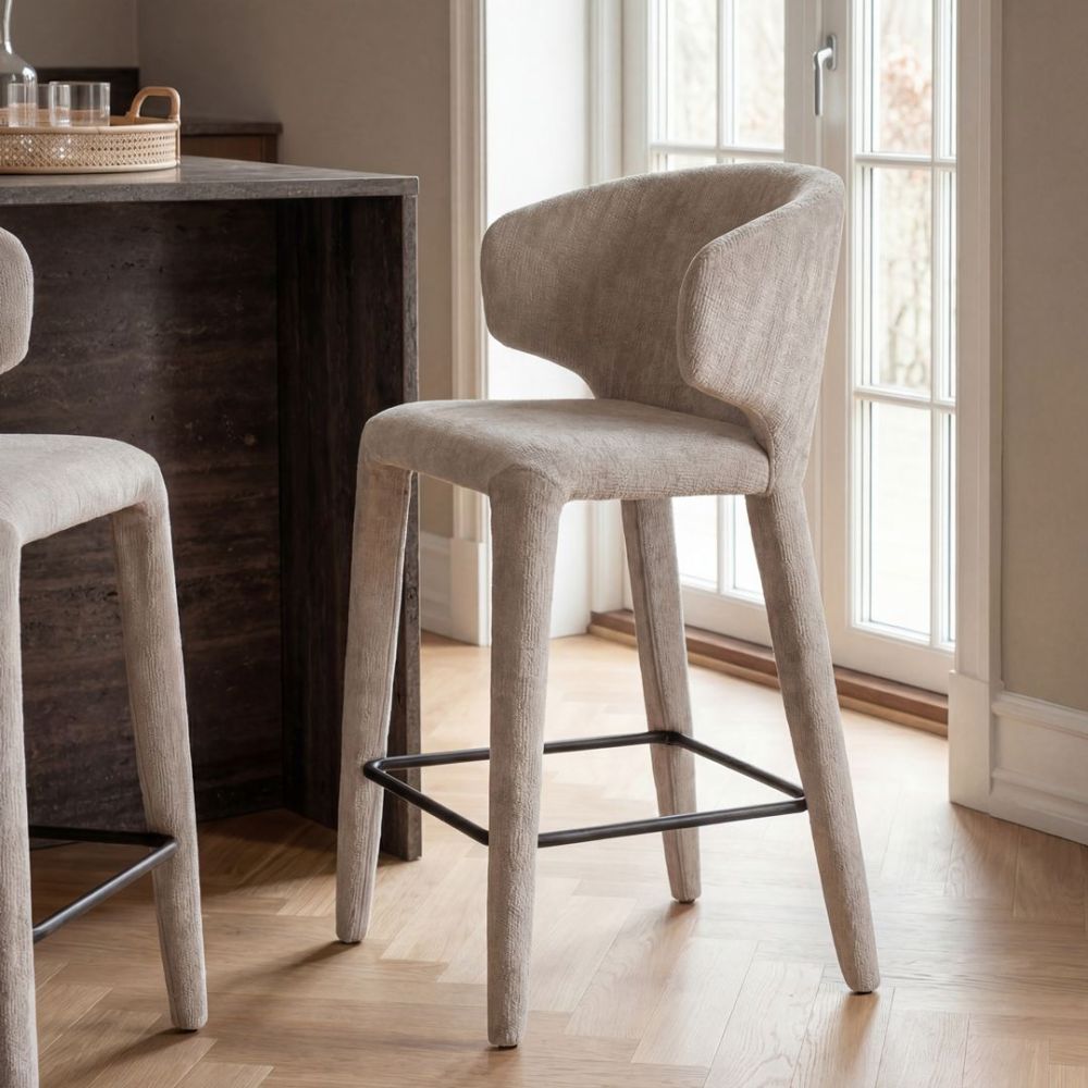 Boris Bar Stool - Beige