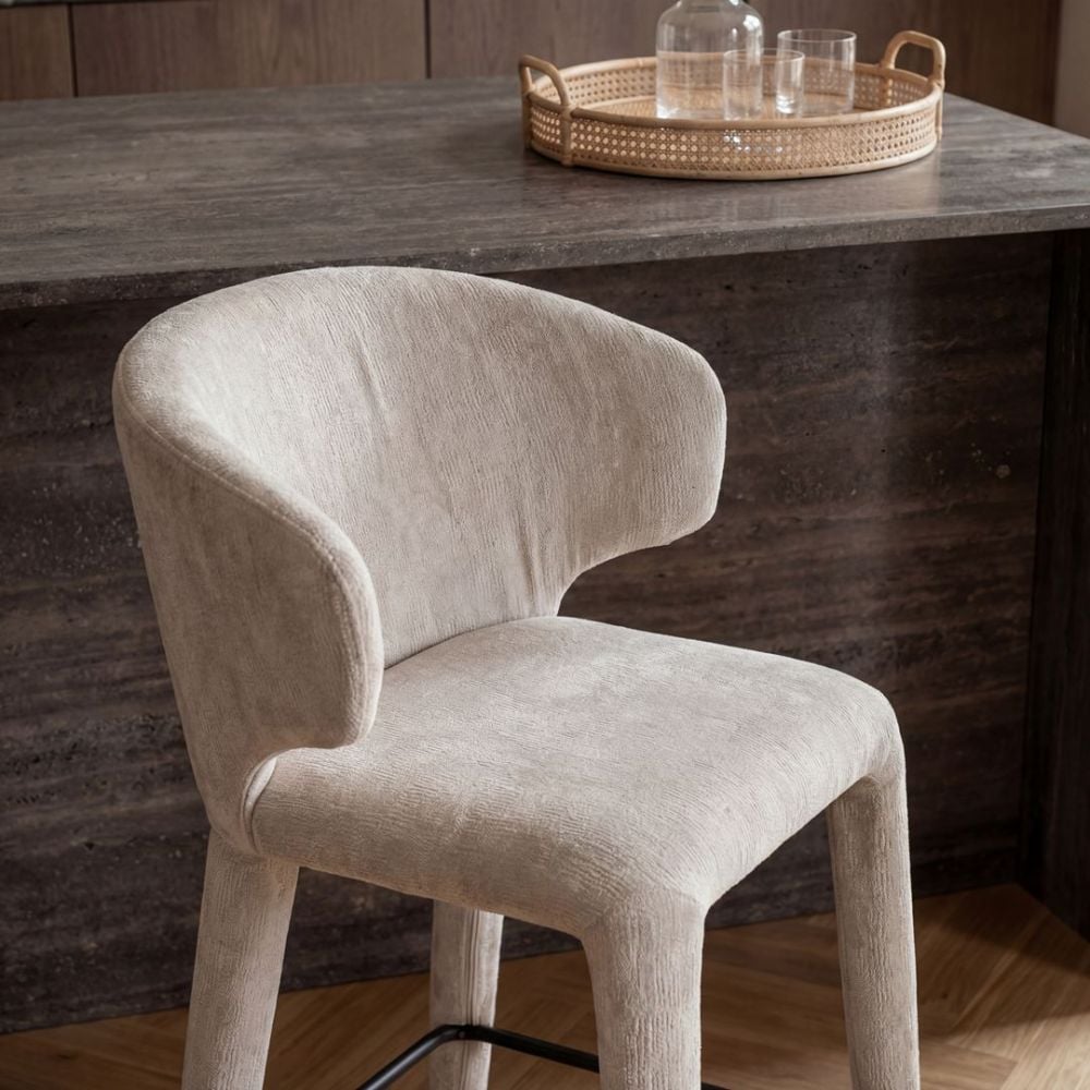 Boris Bar Stool - Beige