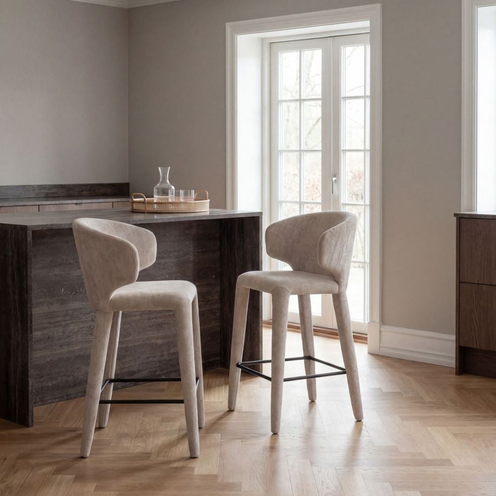 Boris Bar Stool - Beige