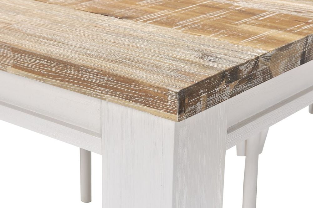 Byron Bay 2250 Dining Table + 8 White Paris Timber Dining Chairs