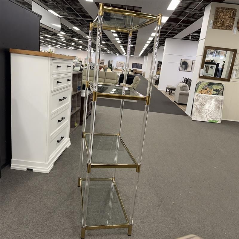 Clearance - Carmelo Gold Bookcase