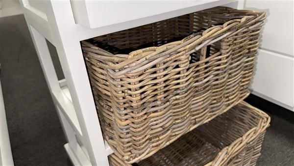 Limited Stock - M Rotterdam Chest 1-Drw 2X Basket storage - White