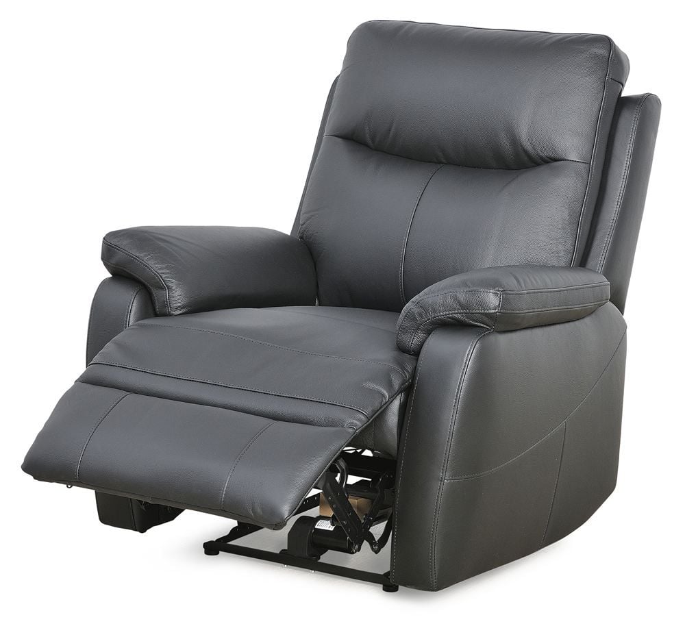 Cairo Manual Recliner Armchair - Black Leather