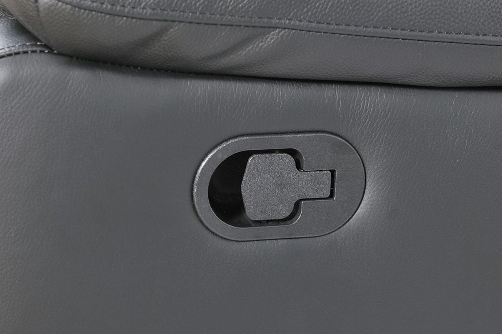 Cairo Manual Recliner Armchair - Black Leather