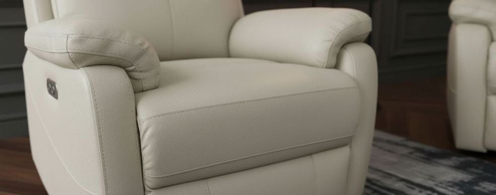 Cairo 3 Seater + 2 Armchair Recliners – Light Grey