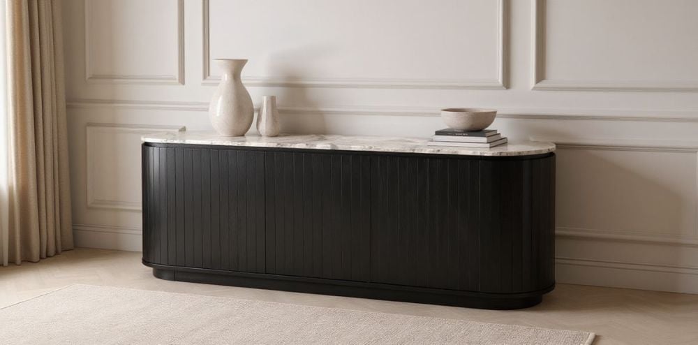 Capri 2210 Large Buffet - Black