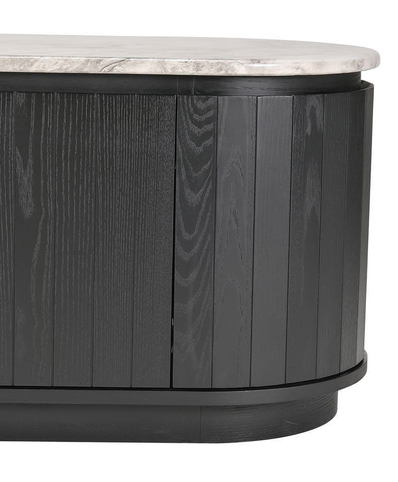 Capri 2212 Large Entertainment Unit - Black