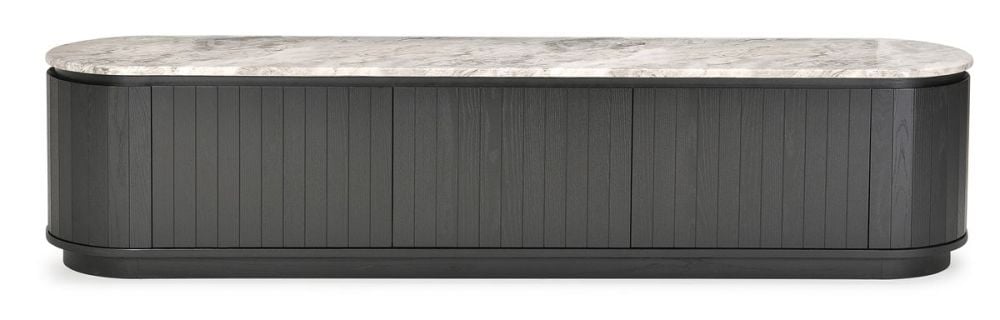 Capri 2212 Large Entertainment Unit - Black