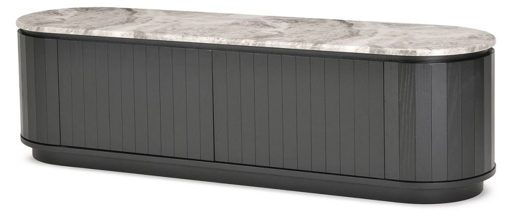 Capri 1760 Medium Entertainment Unit - Black
