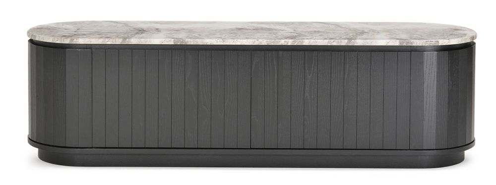 Capri 1760 Medium Entertainment Unit - Black