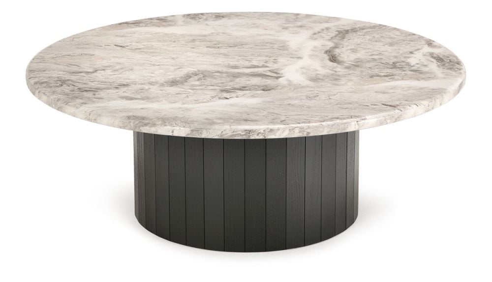 Capri 1100 Round Coffee Table - Black