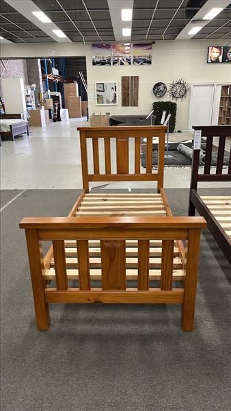 Andy Single Bed - Walnut
