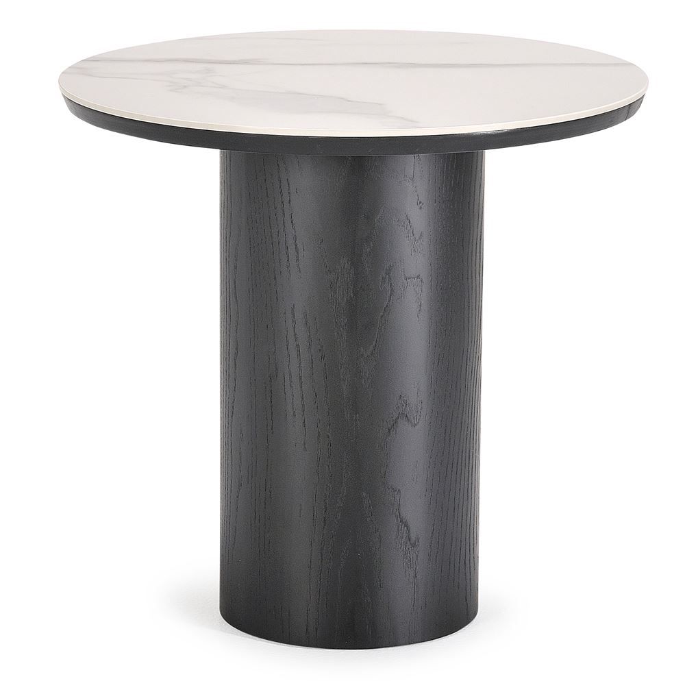 Como Round Lamp Table - Black