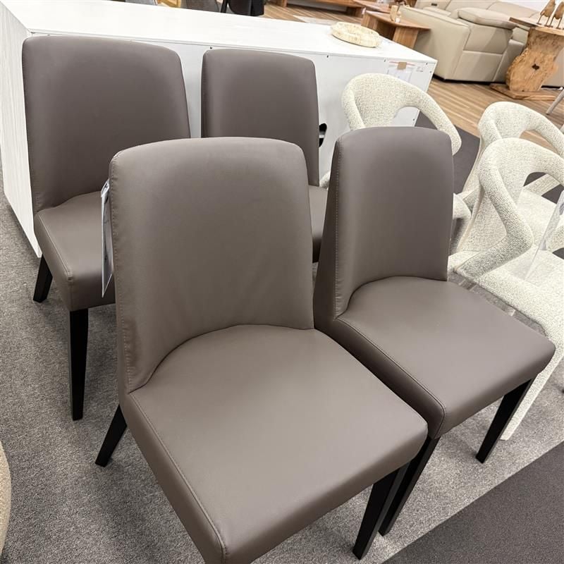 Clearance - Brussels Dining Chair - Set Of 4 - Coffee - PU