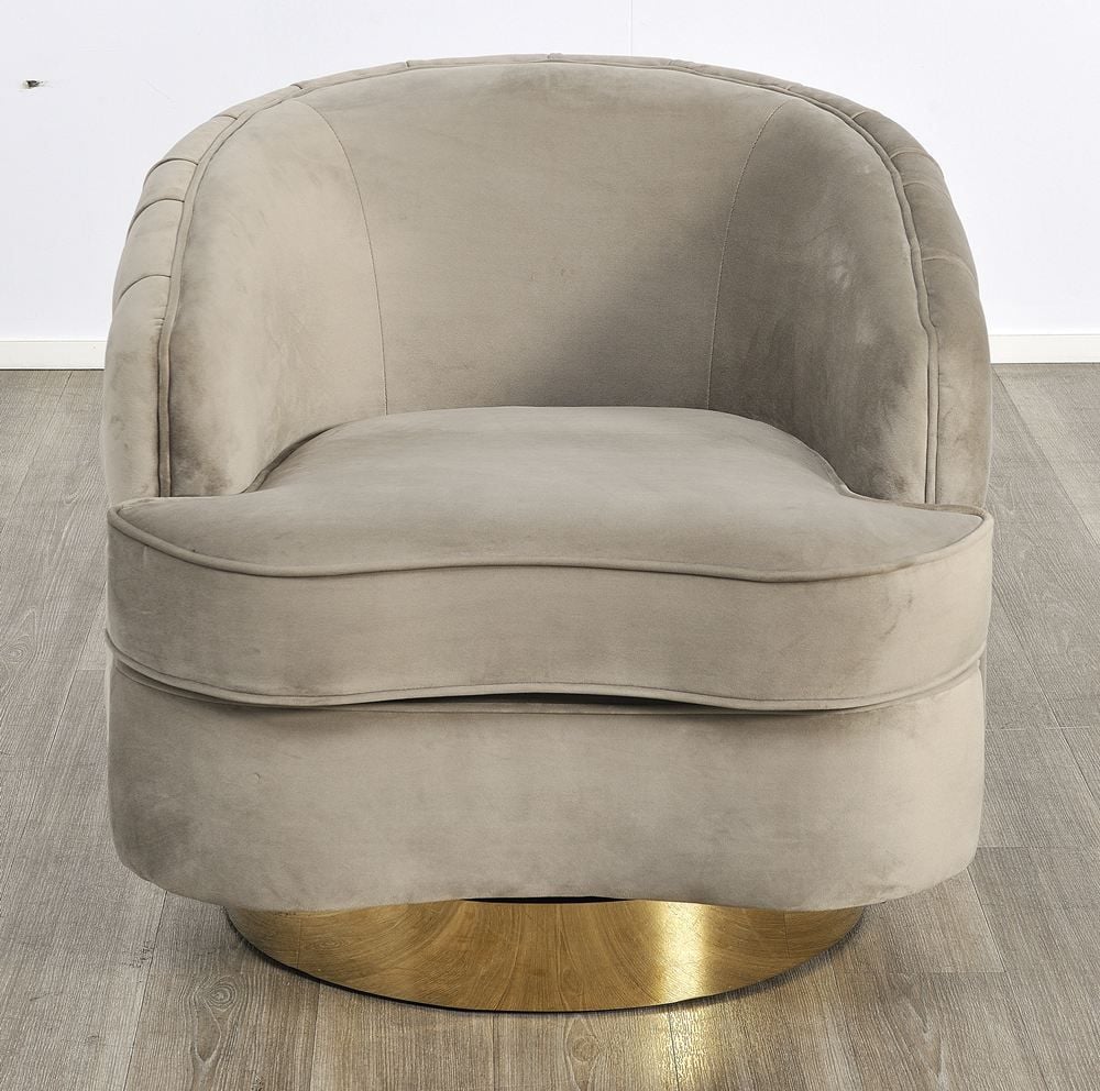 Emily Swivel Armchair - Beige