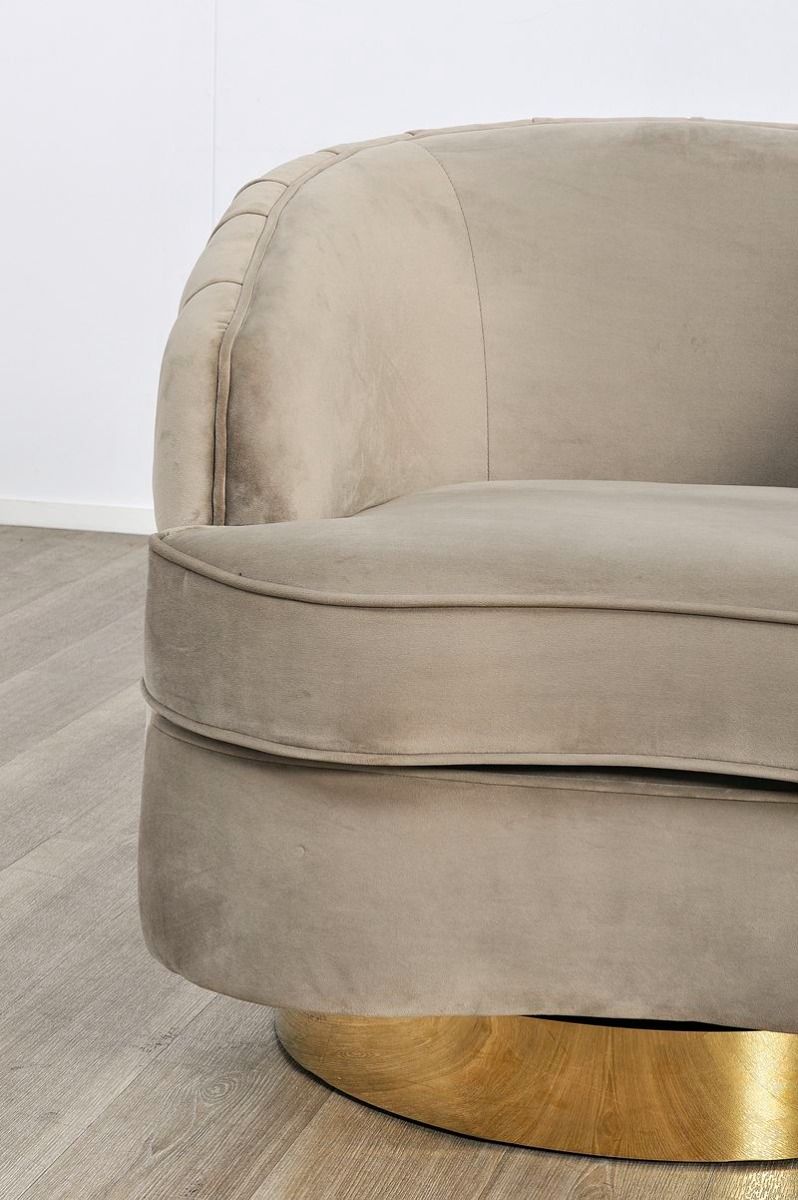 Emily Swivel Armchair - Beige