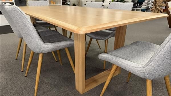 Clearance - Hunter 2100 Dining Table + 6x Elton Dining Chairs