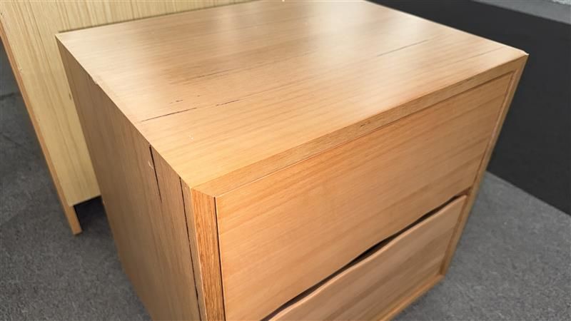 Clearance - Cupertino 2 Drw Bedside Table