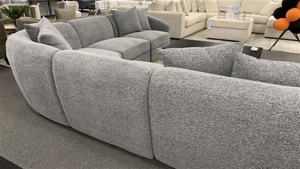 Clearance - Leo 5-Seater Corner Lounge - Grey