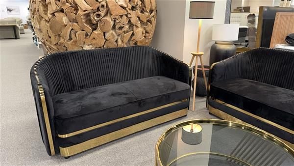 Clearance - Bellamy 3+2 Seater - Black