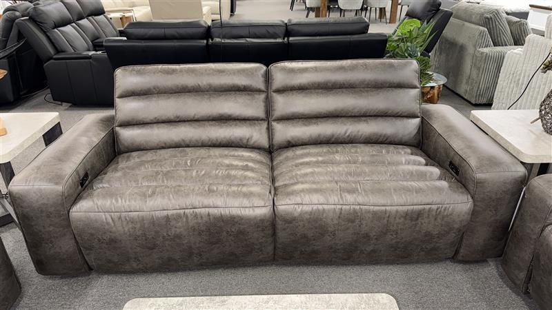 Clearance - Chelsea Electric Recliner 3-Seater & 2x Armchairs - Cinerous