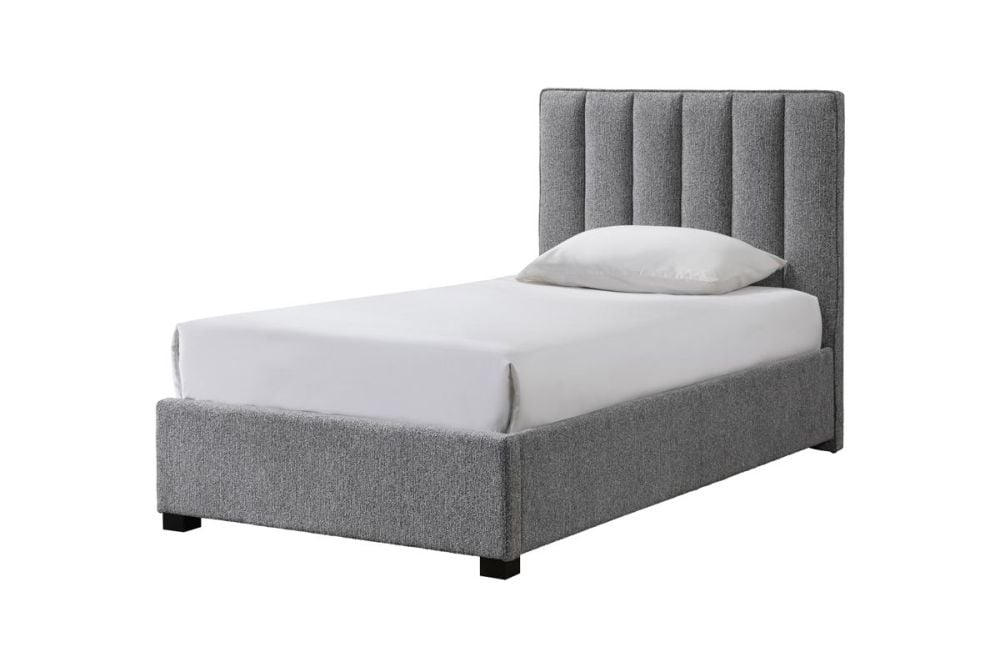 Harvest King Single Bed - Grey