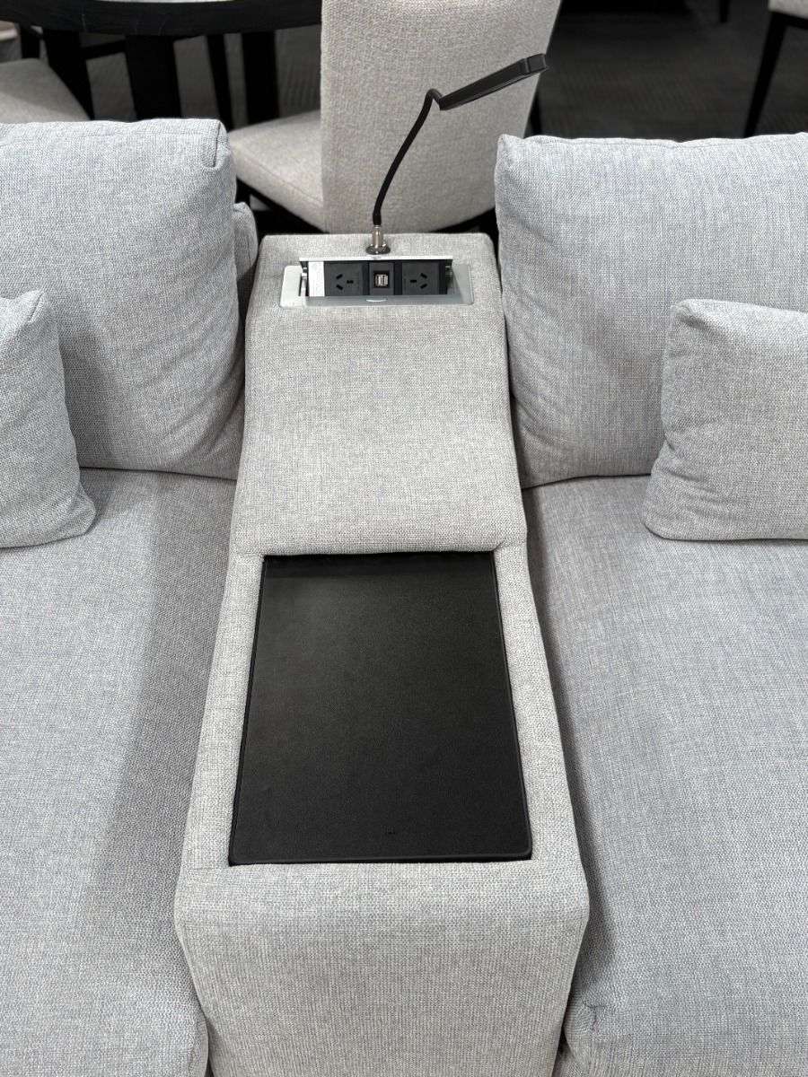 Clearance - Matrix - 6-Seater Corner Lounge with RAF Chaise - Cloud (NEW Stock Available)