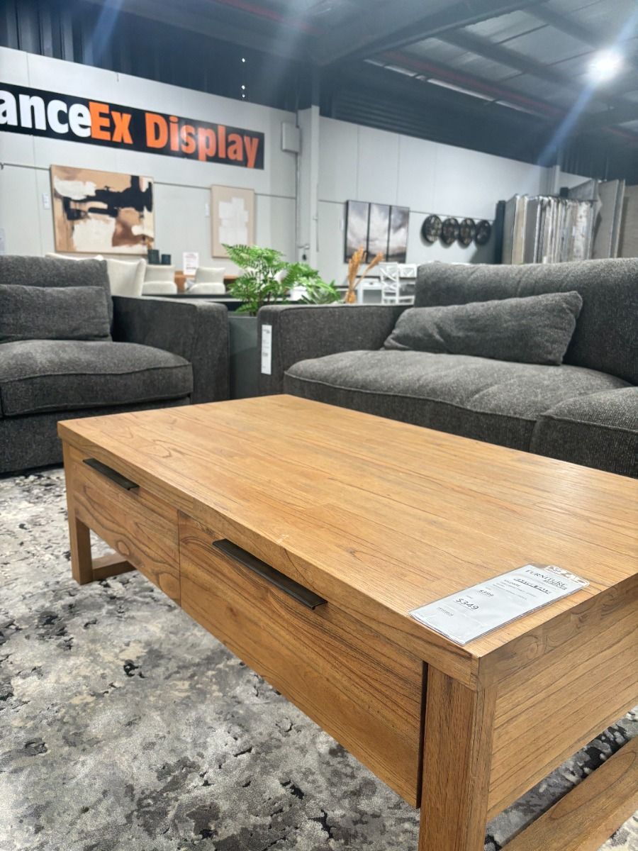 Clearance - Kildare - 2 Drawer Coffee Table (Limited Stock)