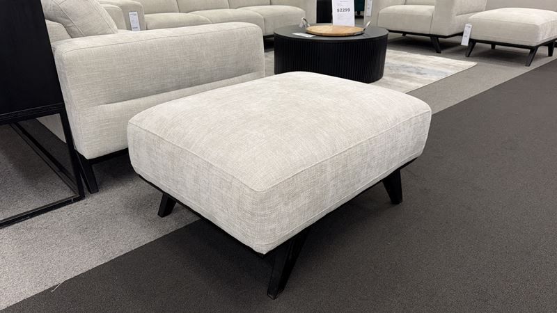 Clearance - Matera Ottoman - Grey Gum Fabric