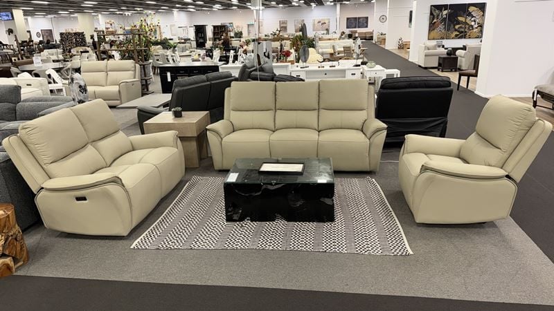 Clearance - London Armchair Recliner - Taupe Fabric