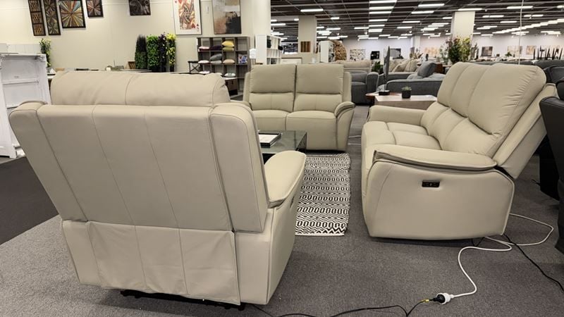 Clearance - London Armchair Recliner - Taupe Fabric